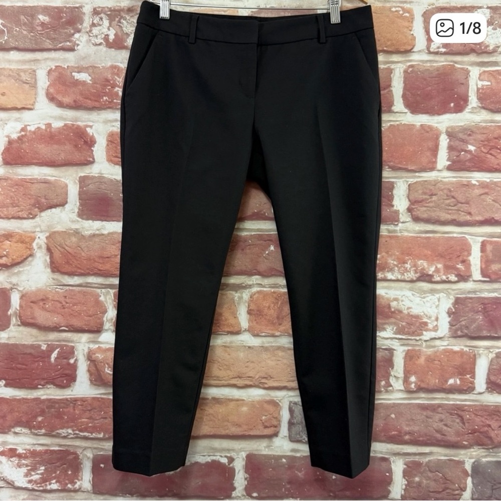 Express Columnist Pants Women's 10 Short Plain Black Career Work Office Trousers